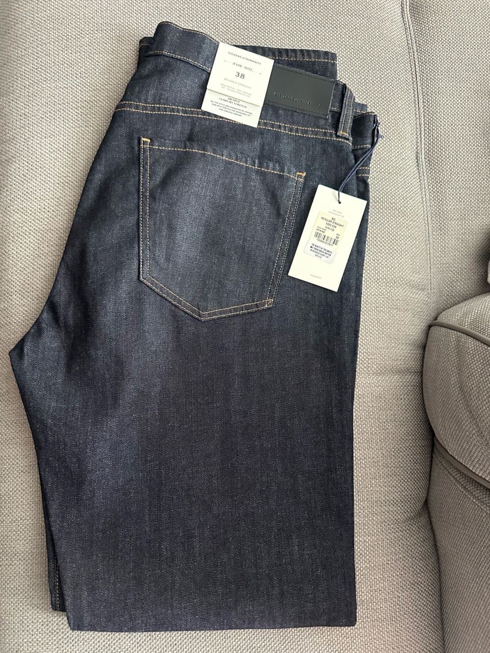 Citizens Of Humanity Straight Fit Dark Indigo Jeans